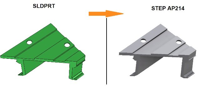 Convert SLDPRT to STEP